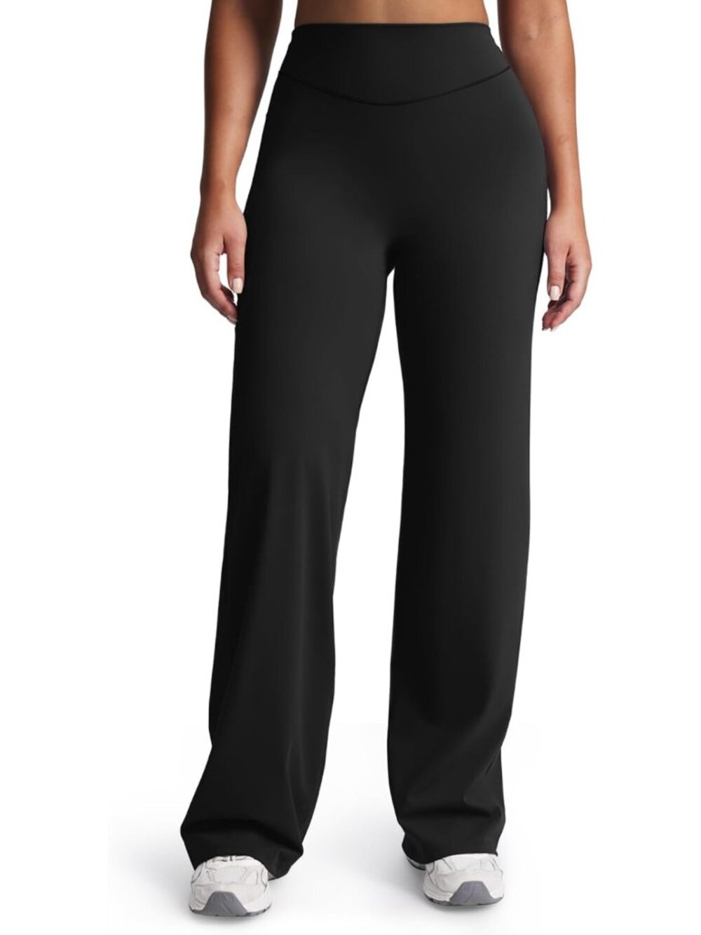 Soft Velura Straight Leg Yoga Pants | High-Waisted, Stretchy, Comfortable Fit